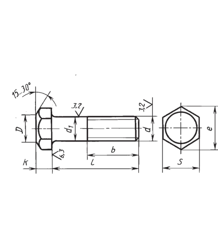 Болт ГОСТ 7798-70